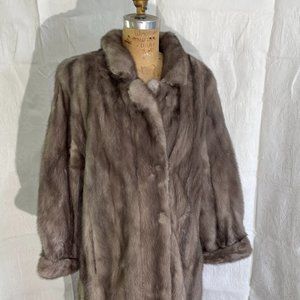 *Vintage* Sara Fredericks Women's Grey Mink Fur Coat